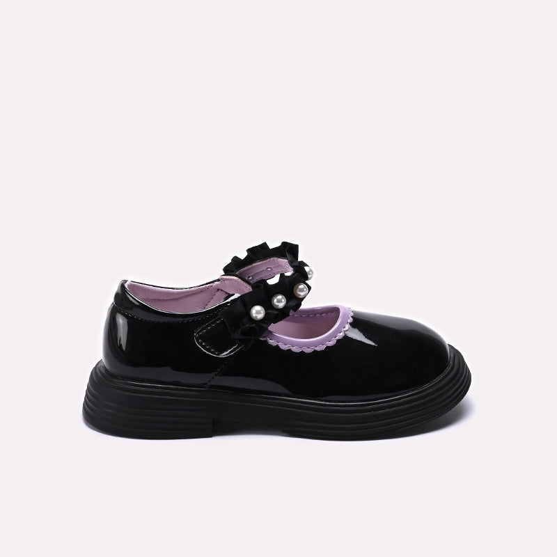 Girl Fancy Pumps Black 0710702