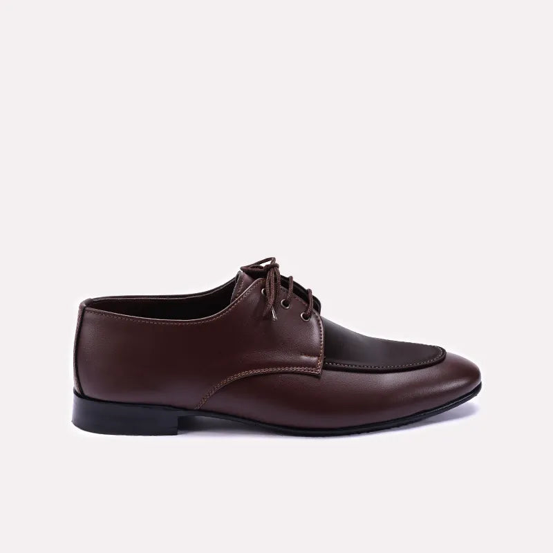 Brown Velvet Derby Shoes 0111319