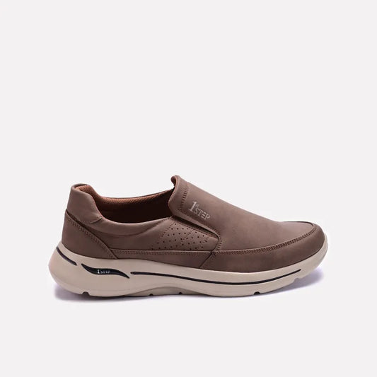 Khaki Comfy Slip On Sneakers 0120567
