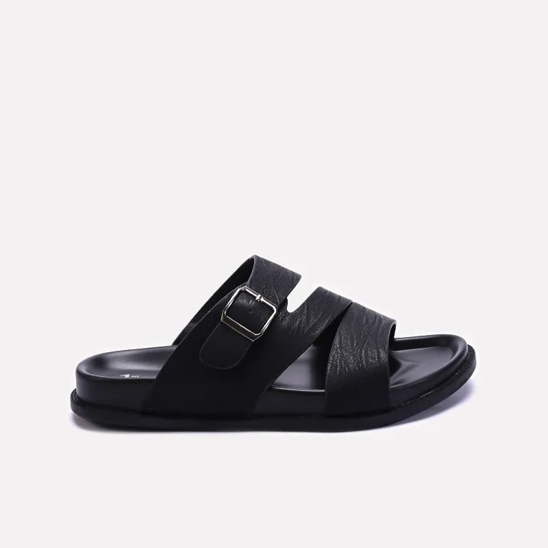 Mens Black Casual Slippers