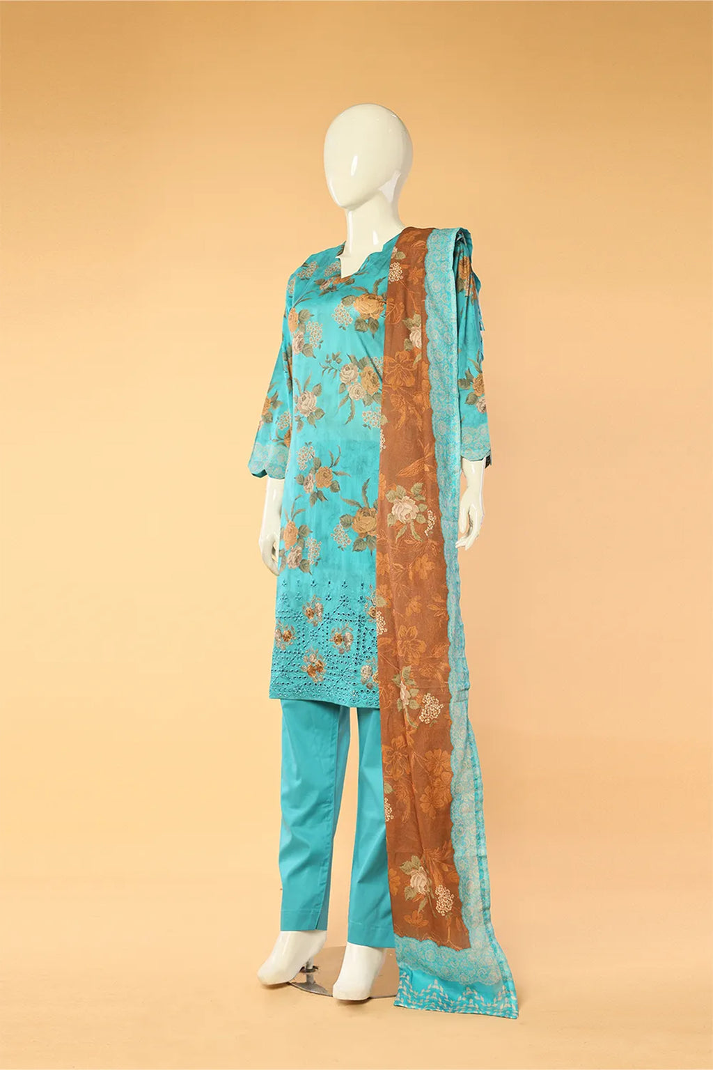 Vespera -3 Piece Stitched Lawn Suit 15D0095