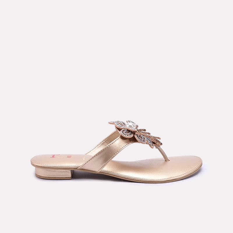 Gold Fancy Flip Flops 0412653