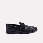 Black Horsebit Slip On Dress Shoes 0111311
