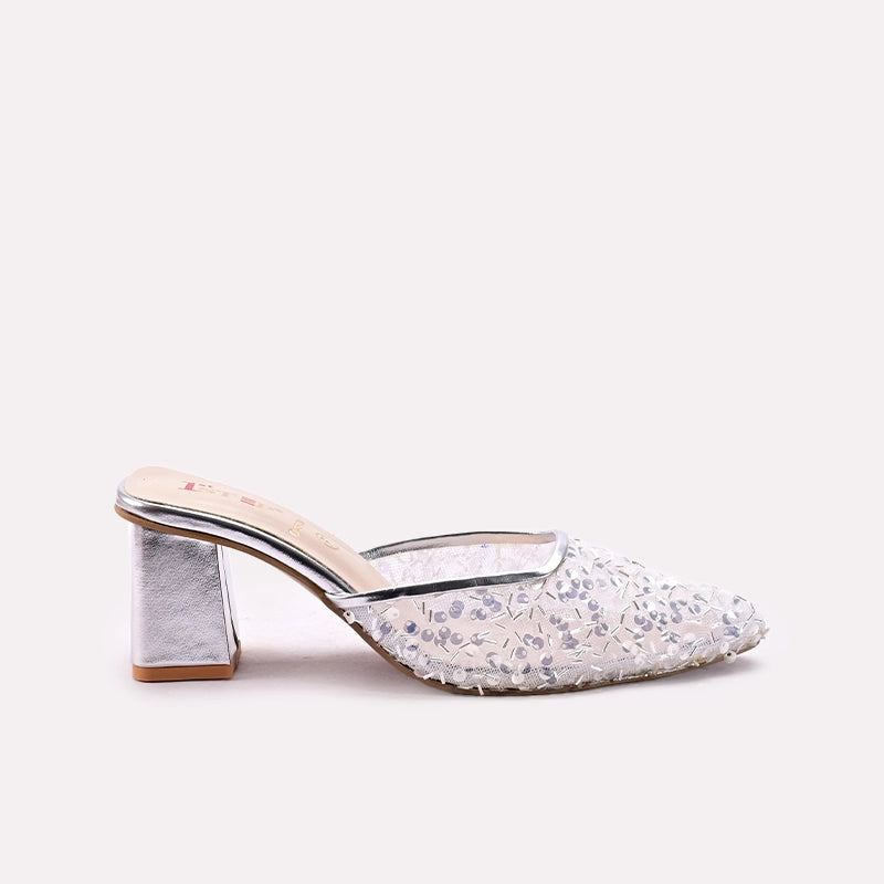 Fancy Court Shoes Silver 0450048