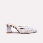 Fancy Court Shoes Silver 0450048