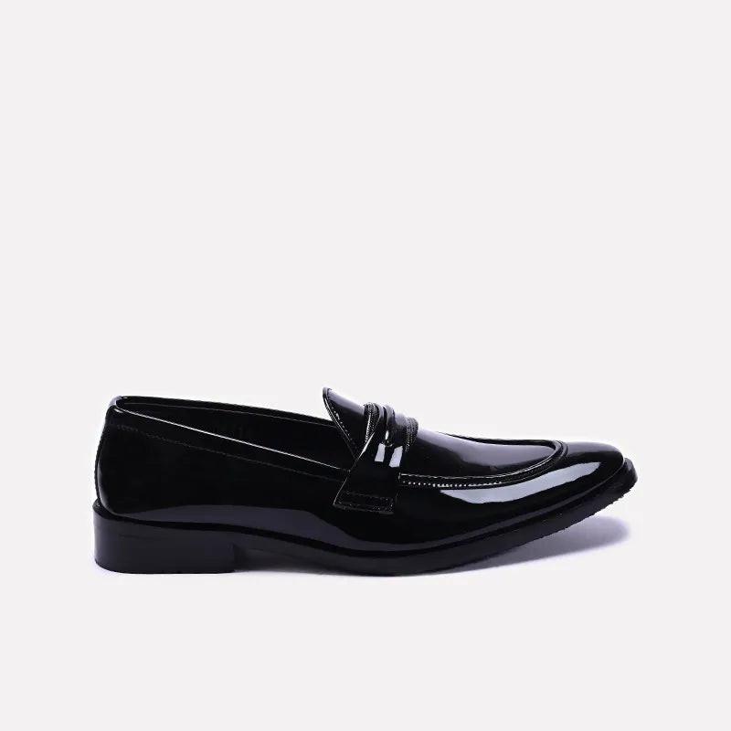 Noble Black Glossy Formal Loafers 0111138