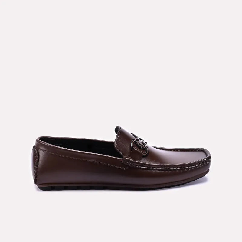 Brown Shiny Loafers 0130889