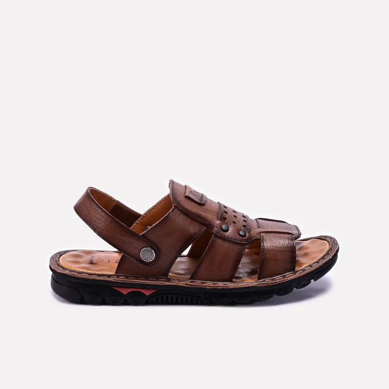 Mens Brown Casual Sandals