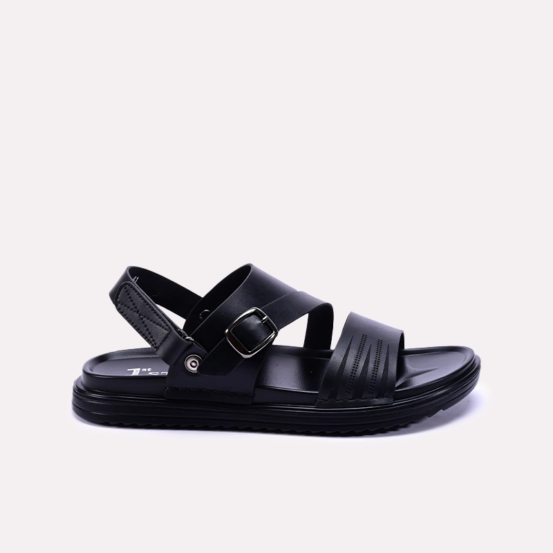 Mens Black Casual Sandals