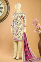 Serenya - 3 Piece Stitched Lawn Suit 15R1124