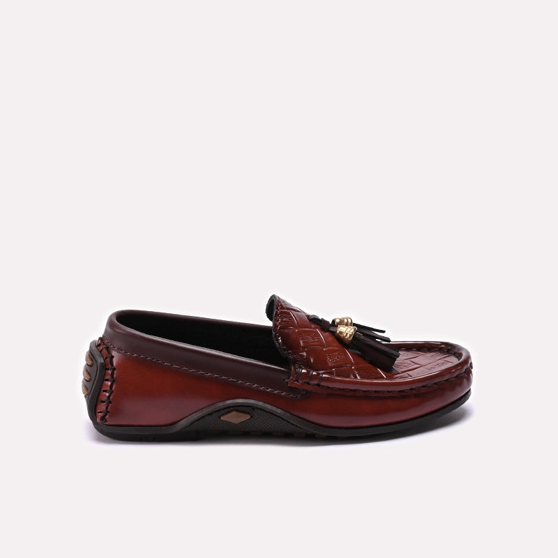 Boy Loafer Shoes Brown 0610714