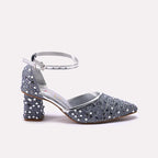 Fancy Court Shoes Silver 0450115