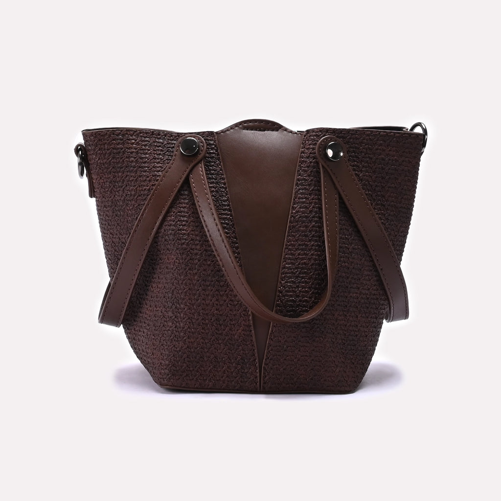 Hand Bag Brown 0322329