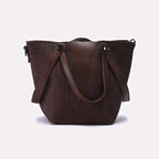 Hand Bag Brown 0322329