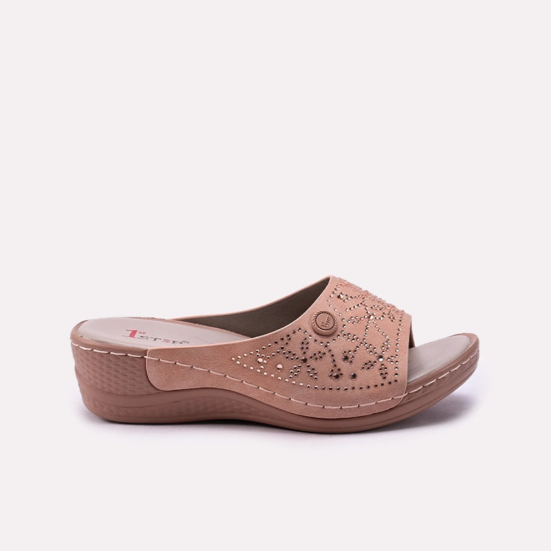 Peach Casual Slipper 0413361