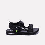 Black Velcro Strap Sandals 0141181