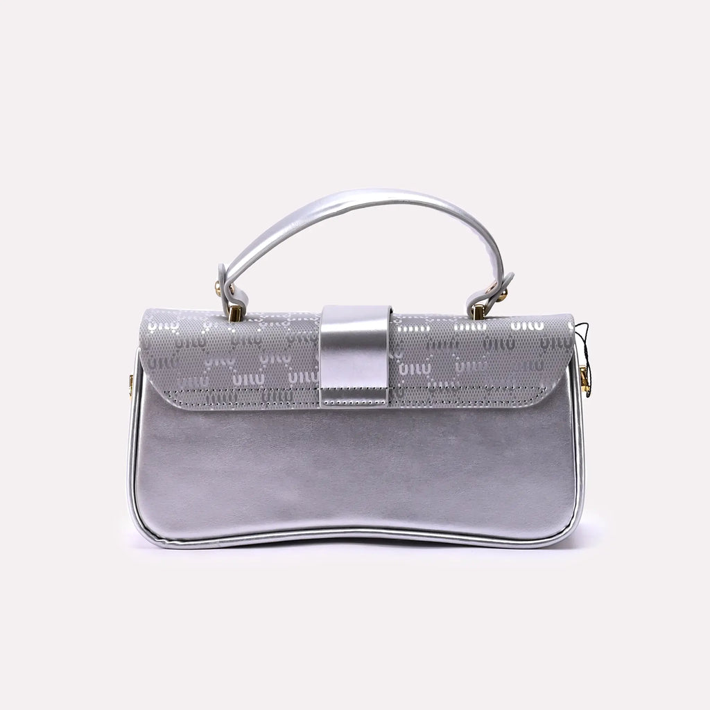 Casual Hand Bags Silver 0322155