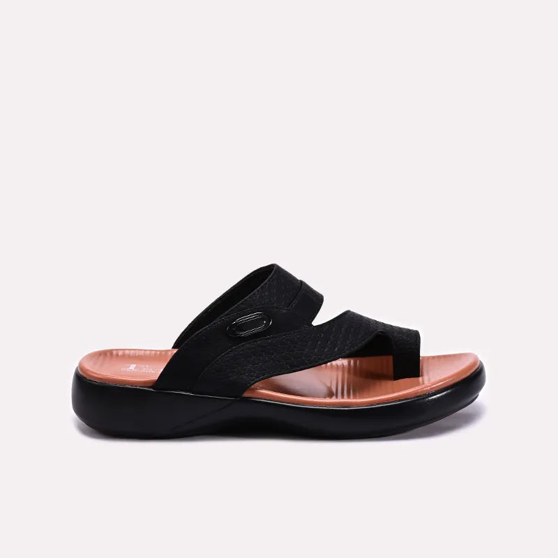 Black Mens Casual Slippers 0151161