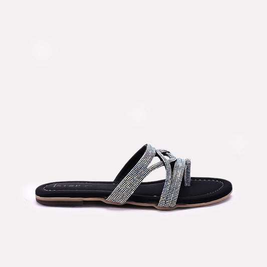 Black Womens Fancy Flats 0413177
