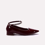 Fancy Court Shoes Maroon 0450154