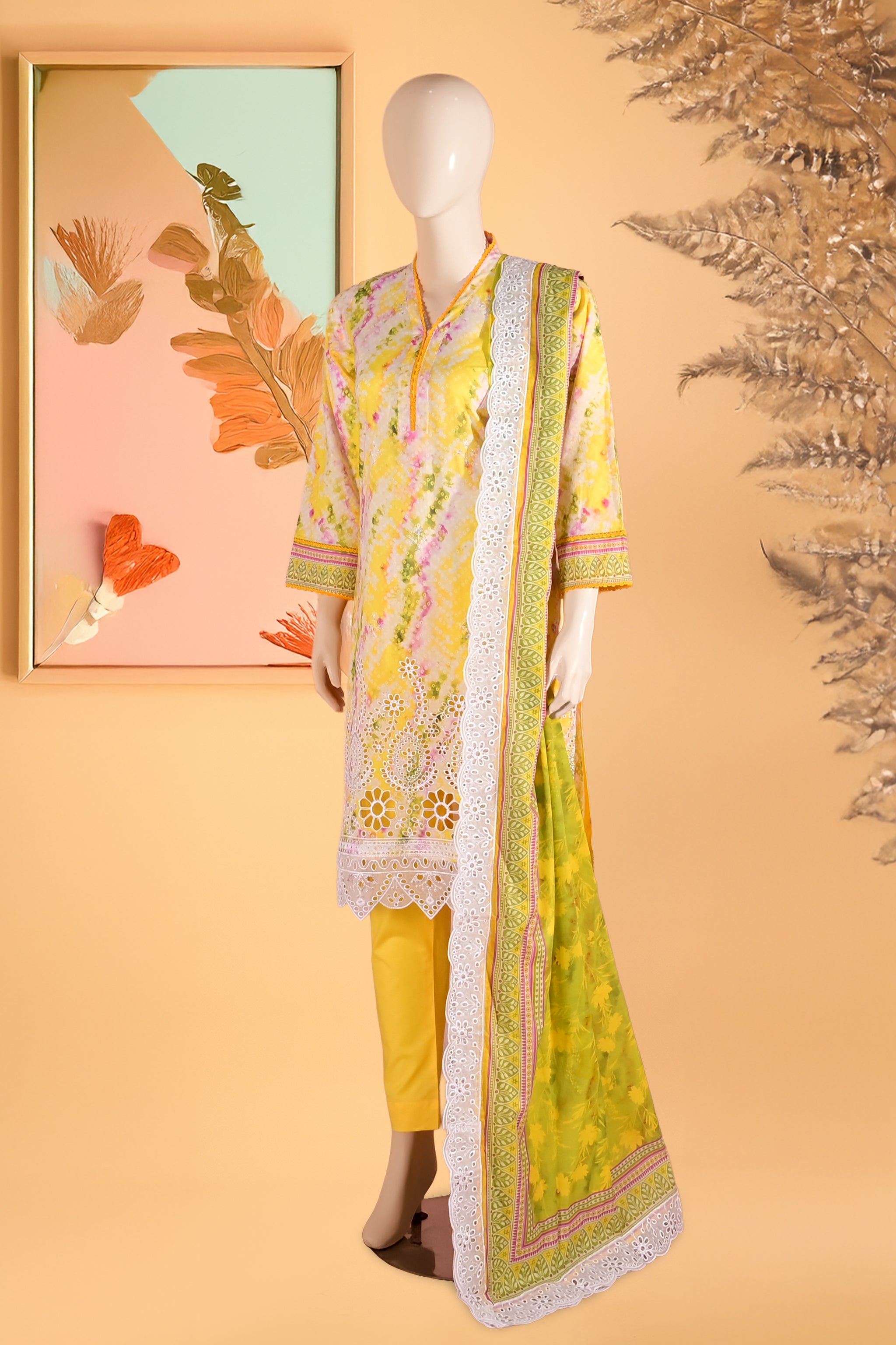 Lioré – 3 Piece Stitched Lawn Suit 15R1142