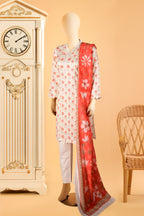 Amber Blossom - 3 Piece Stitched Lawn Suit  15D0160