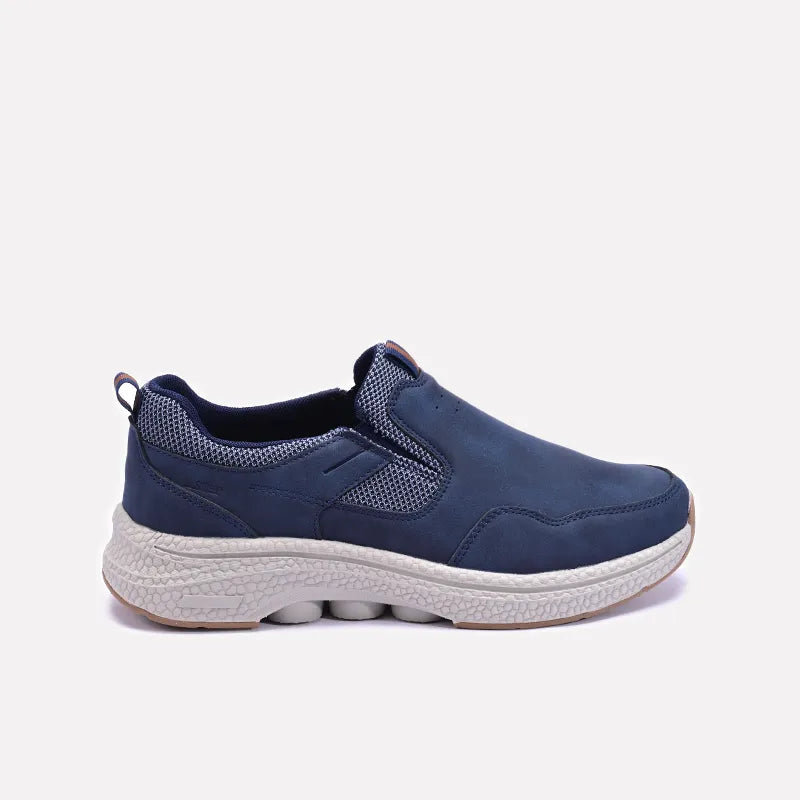 Blue Slip On Sneakers Men 0120558