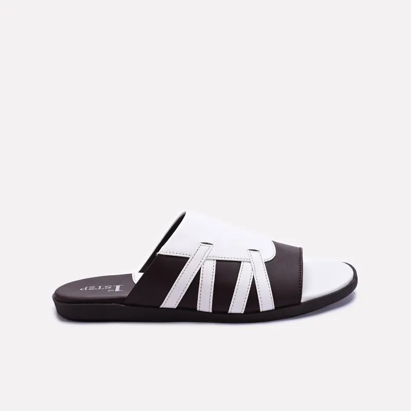 Mens White Casual Slippers