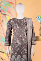 Floral Mirage Twilight  - 3 Piece Cotton Stitched Suit 15D0114
