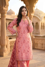 Virelle Rose – 3 Piece Stitched Viscose Linen Suit 1512308