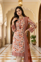 Solvane Earth – 3 Piece Stitched Viscose Linen Suit 1512310