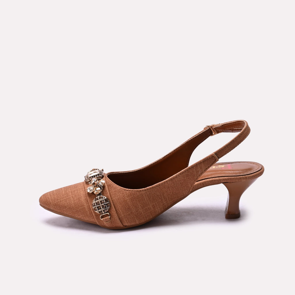 Fancy Court Shoes Mustard 0450238