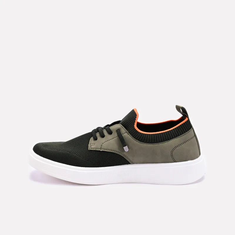 Green Slip On Walking Sneakers 0120545
