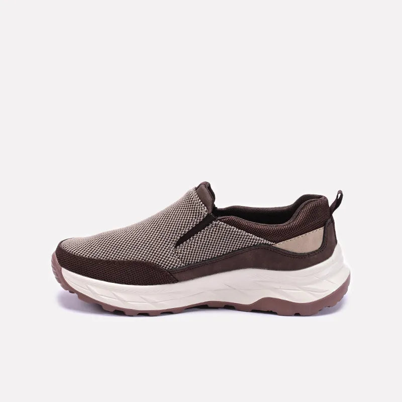 Brown Chunky Slip On Sneakers 0120555