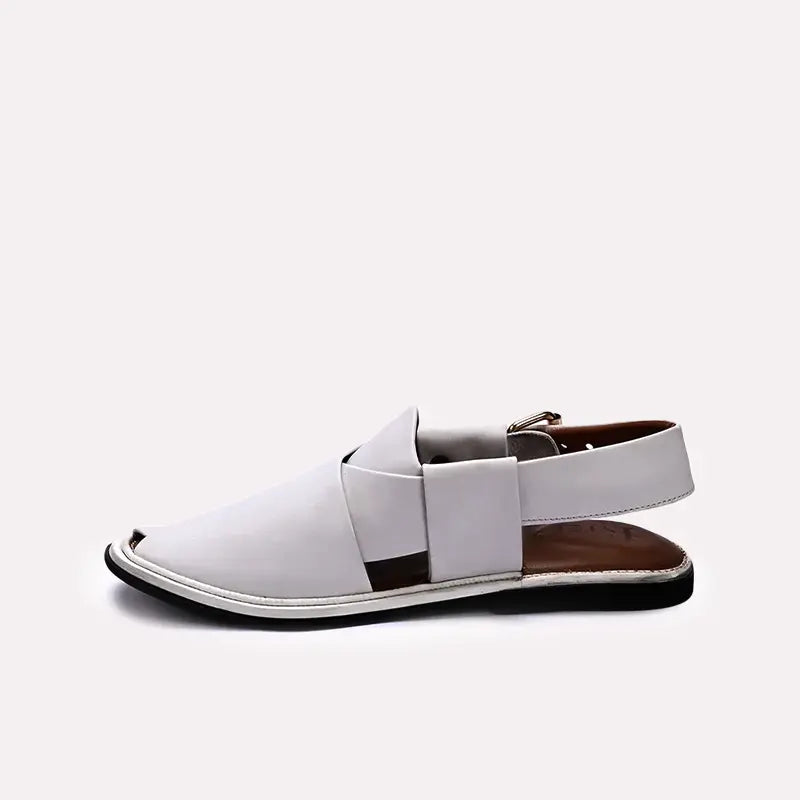 White Kaptan Peshawari Sandal 0140745
