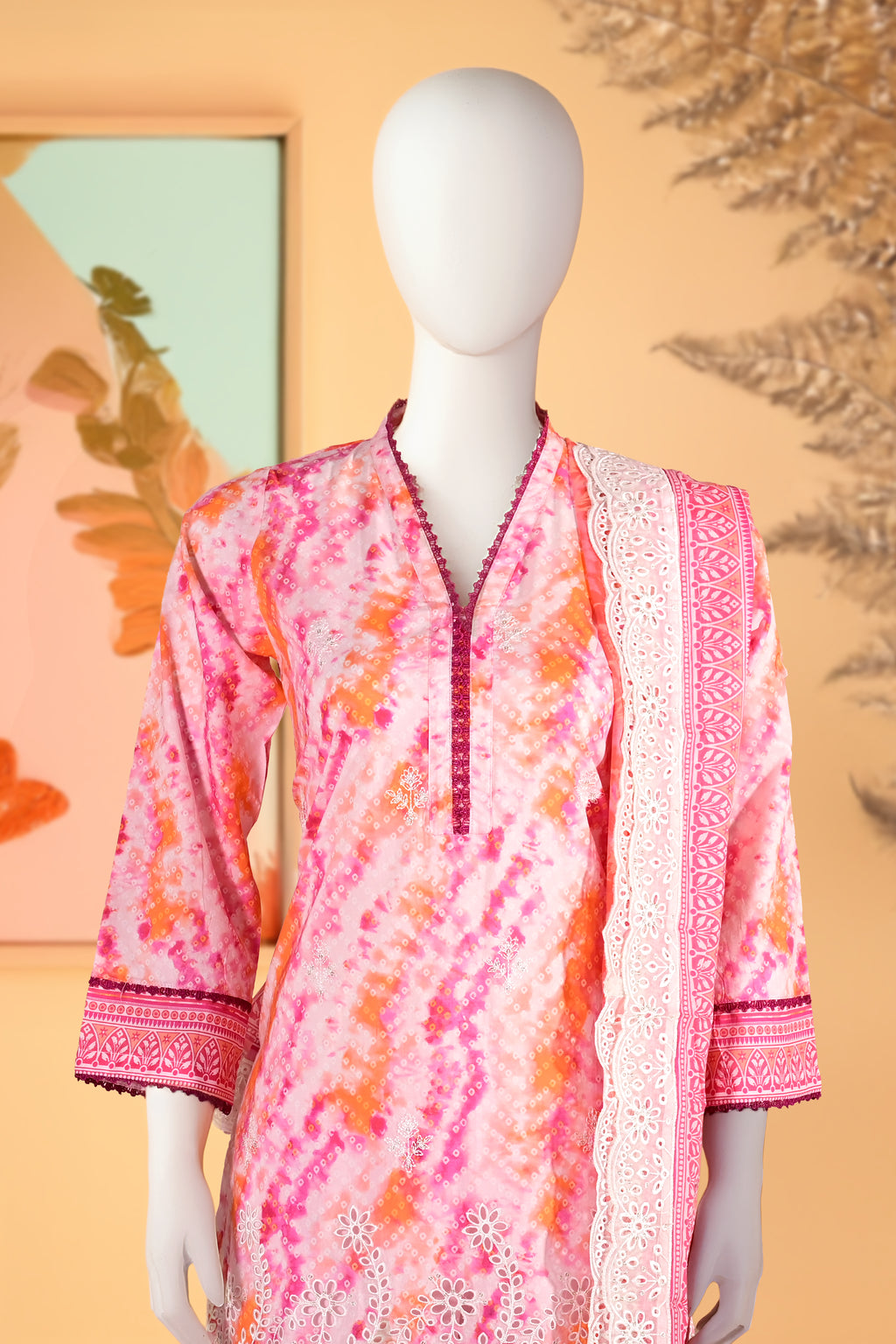 Marielle – 3 Piece Stitched Lawn Suit 15R1144