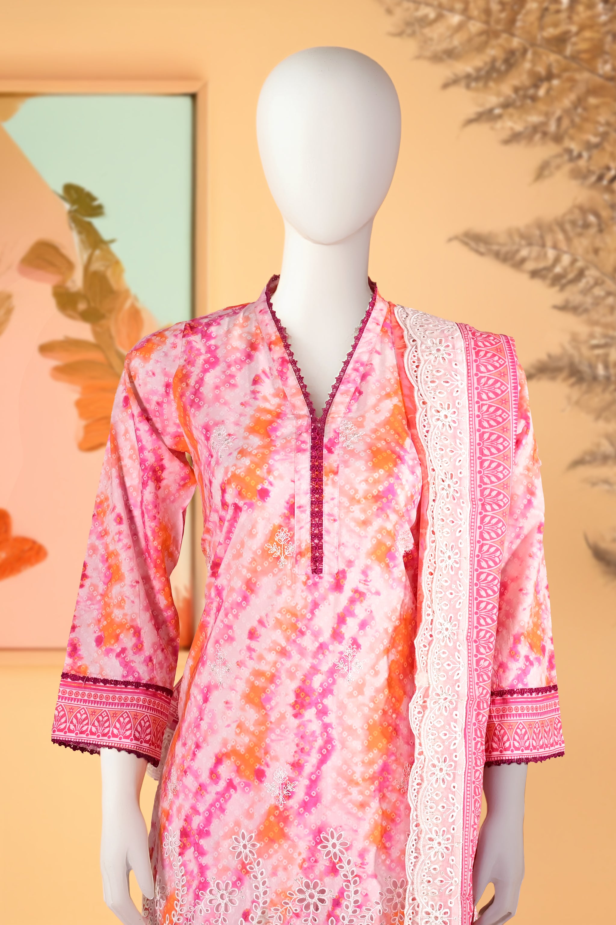 Marielle – 3 Piece Stitched Lawn Suit 15R1144