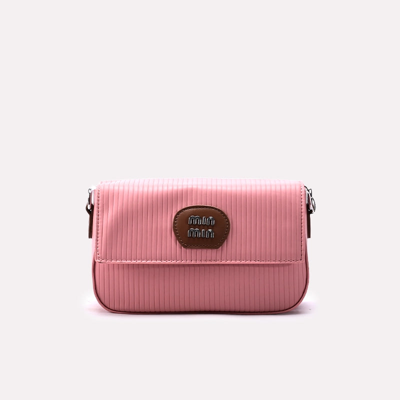 Casual Hand Bags Pink 0322037