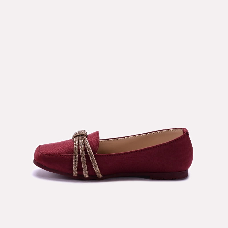 Baby Fancy Pumps Maroon 0710640