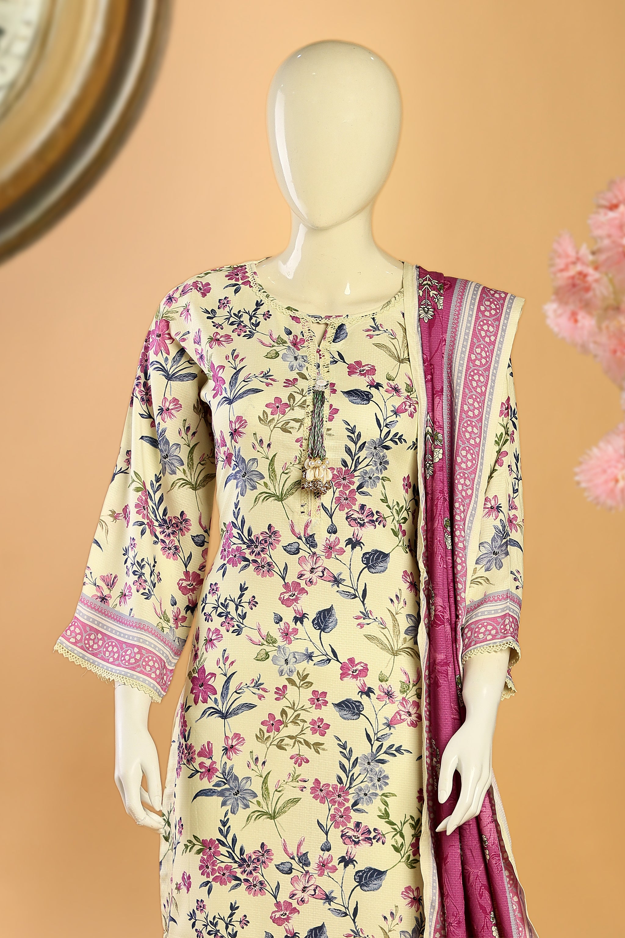 Serenya - 3 Piece Stitched Lawn Suit 15R1124