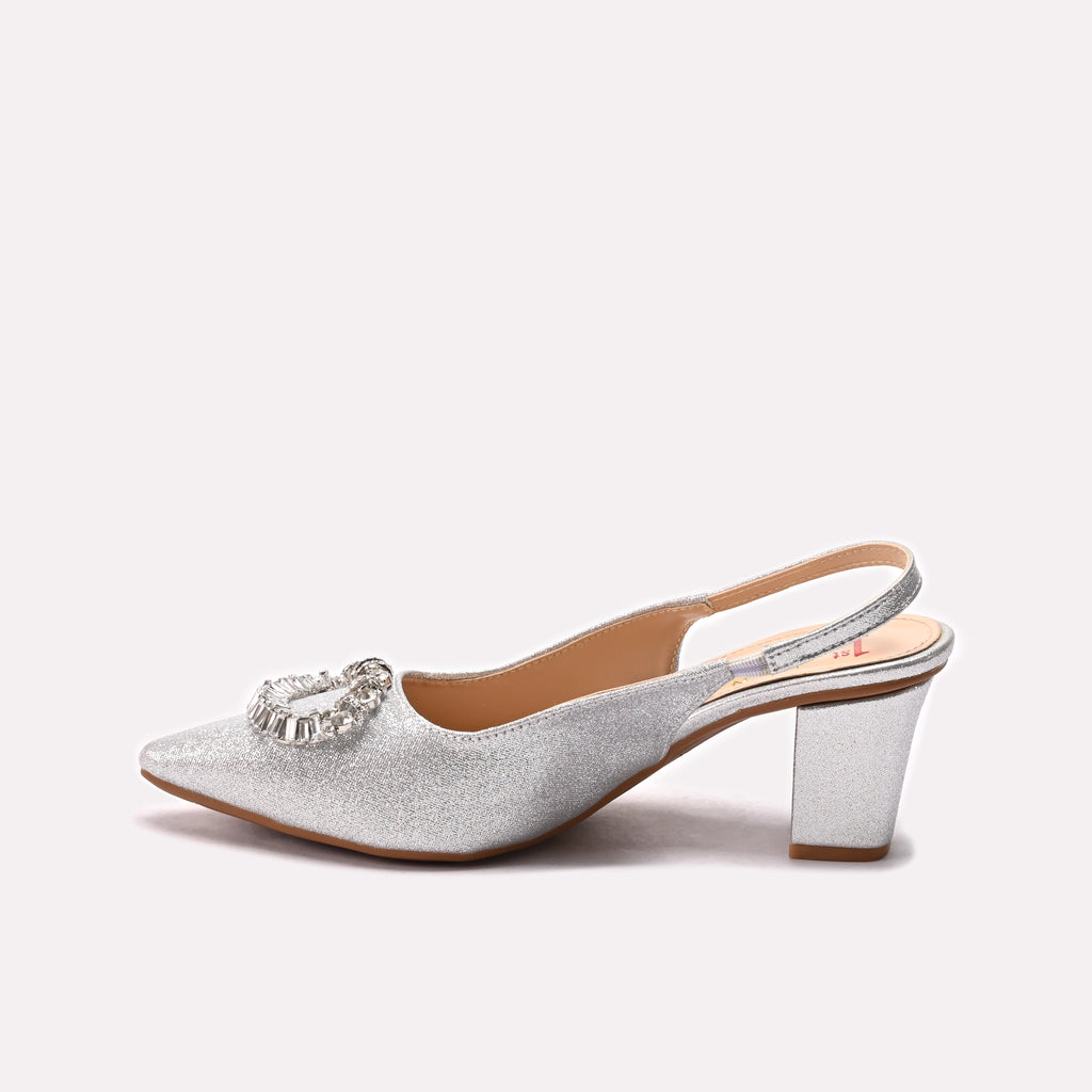 Fancy Court Shoes Silver 0450222