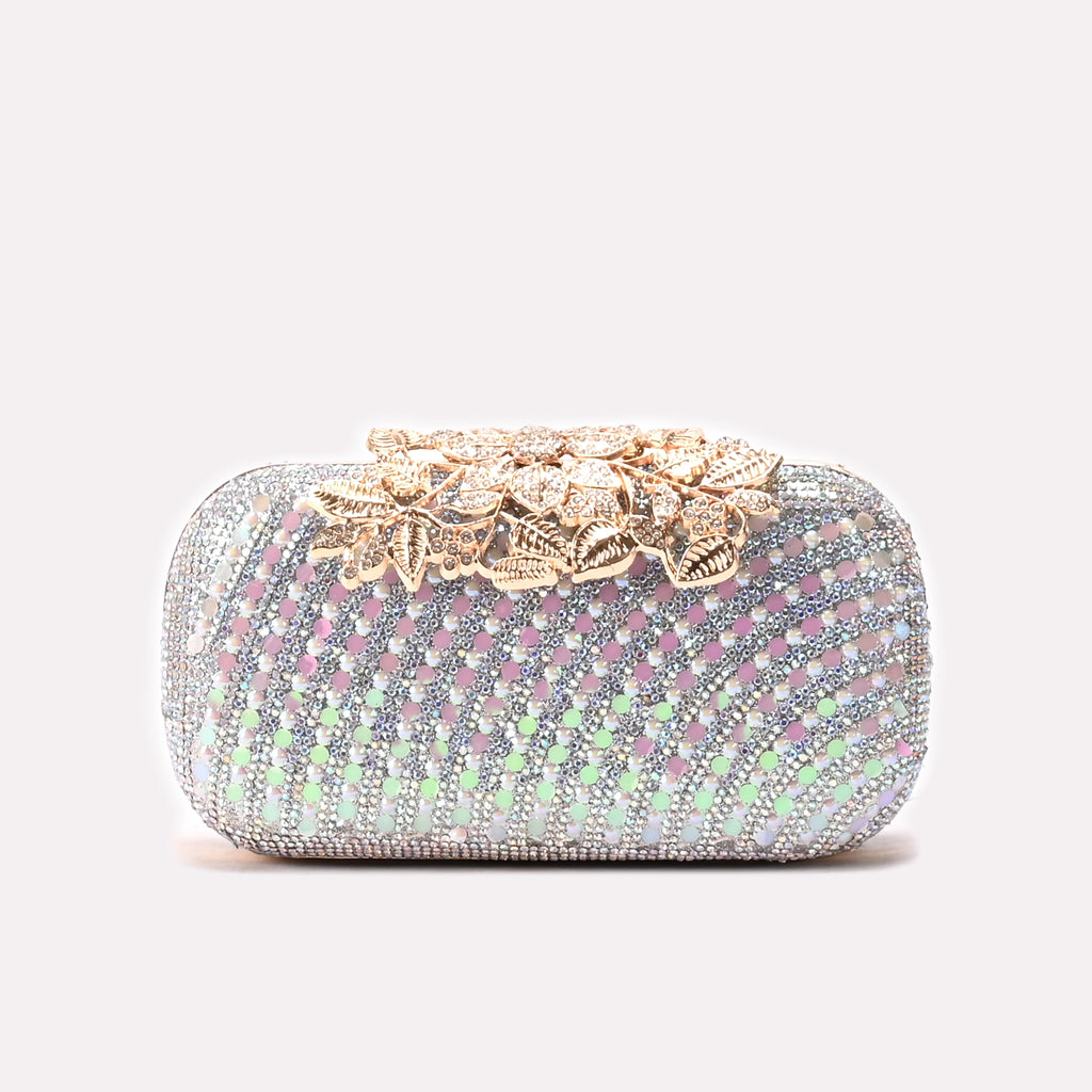Casual Clutch Silver Multi 0315998