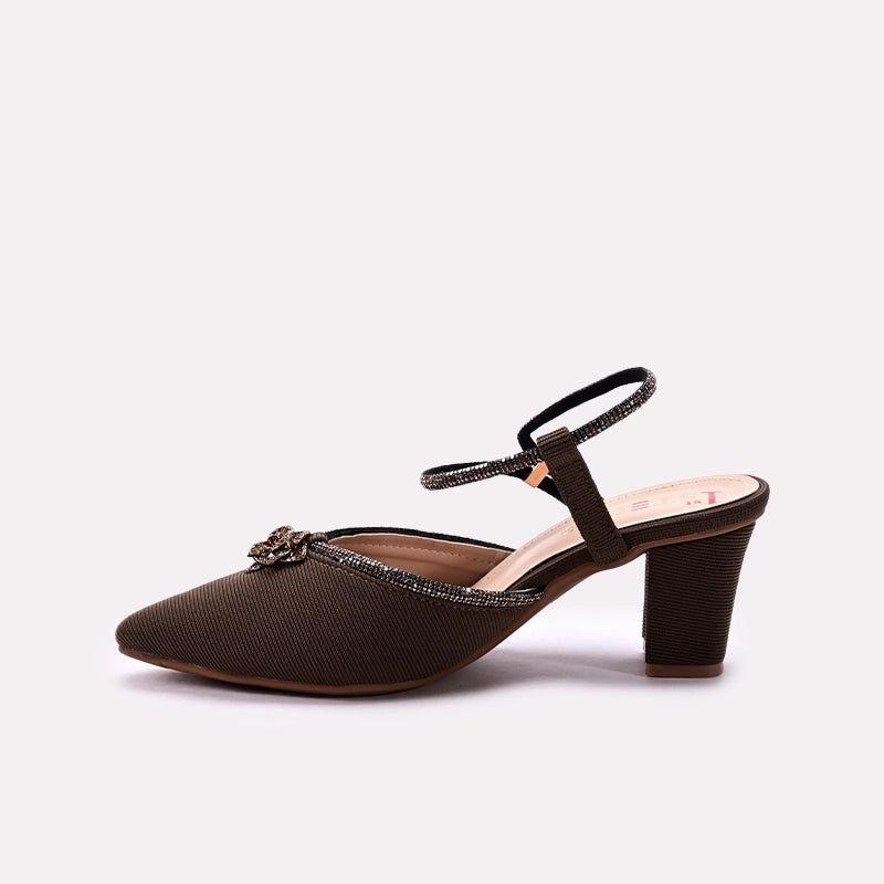 Fancy Court Shoes Brown 0450078