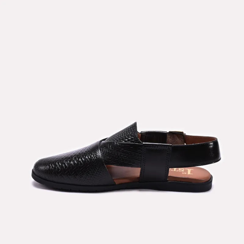 Black Mens Peshwari Chappal 0141129