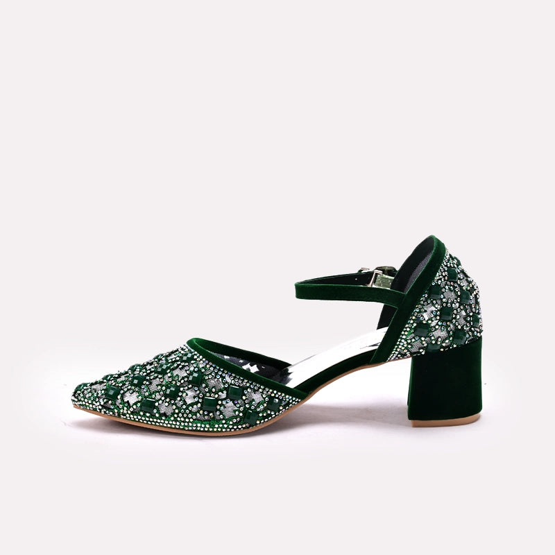 Bridal Court Shoes Green 0450100