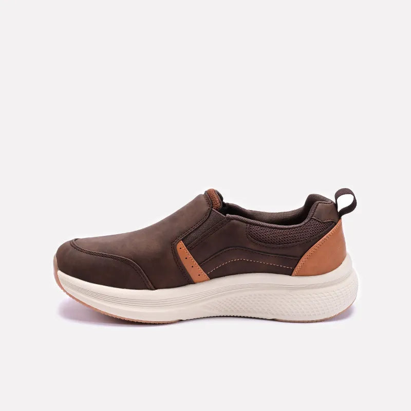Brown Slip On Comfy Sneakers 0120559