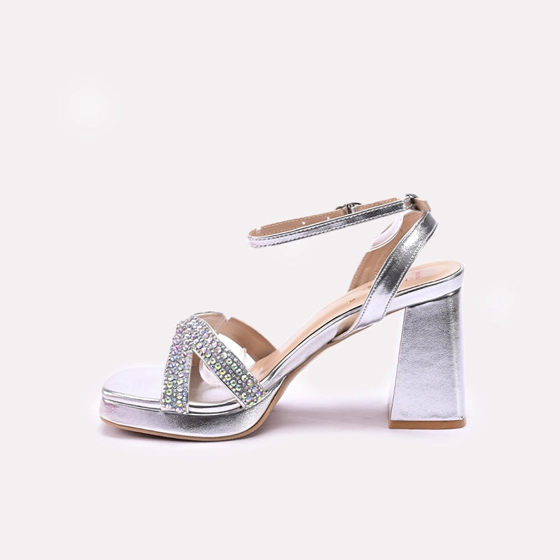 Silver Bridal Sandals 0421544