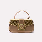 Casual Hand Bags Golden 0322158