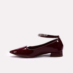 Fancy Court Shoes Maroon 0450154