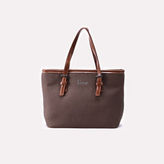 Casual Hand Bag Brown 0322299
